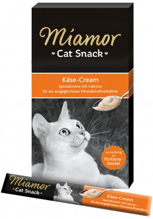 Miamor Kase Cream gardums kaķiem ar sieru un kalciju 15g x 5